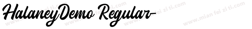 HalaneyDemo Regular字体转换